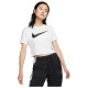 Nike Γυναικεία κοντομάνικη μπλούζα crop Sportswear Swoosh
